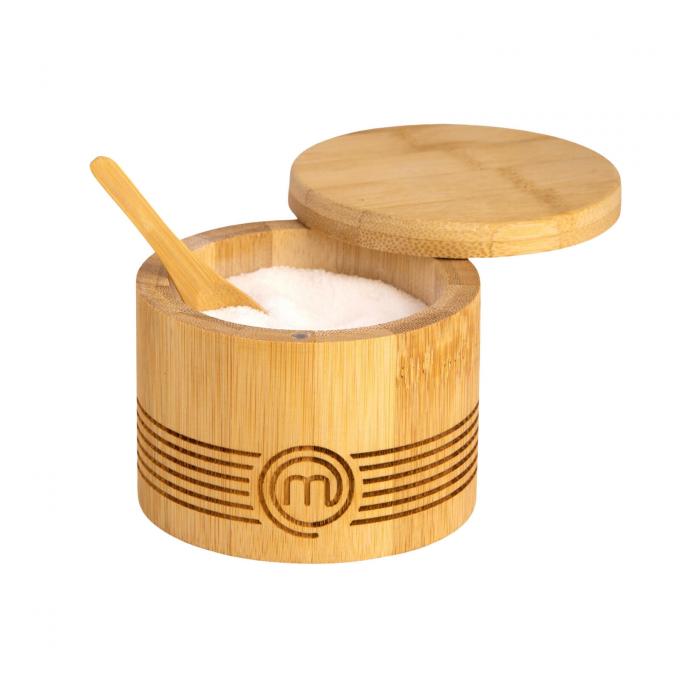 Salière en bambou avec cuillère de la collection MasterChef