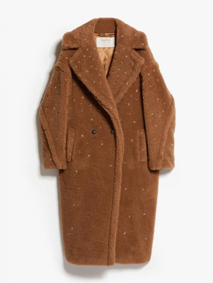 Teddy Bear Icon Coat met glitter 