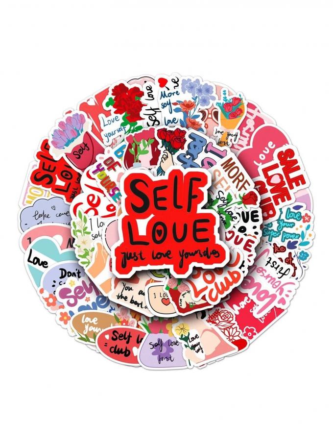 Stickervel vol self-love