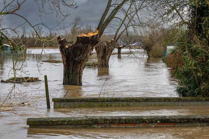 Door de regenval van de afgelopen weken is de bodem verzadigd.