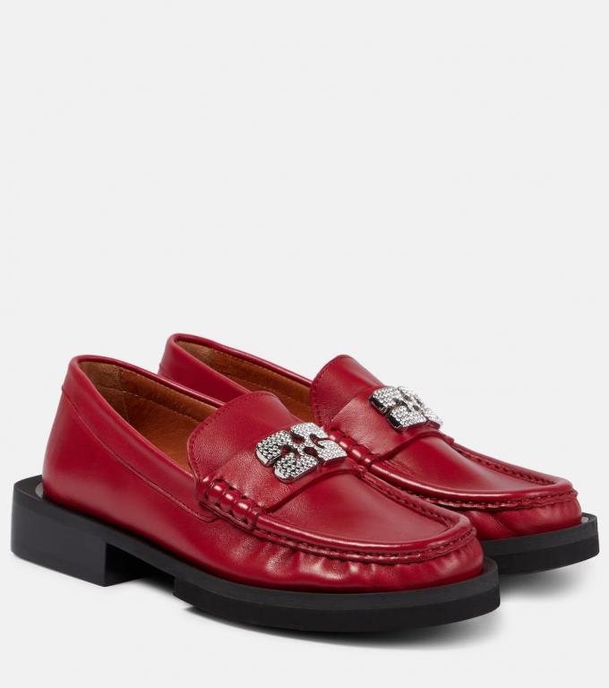 Rode loafers 