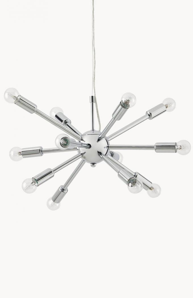 Hanglamp uit chroom ‘Spike’ (Ø 50 cm)