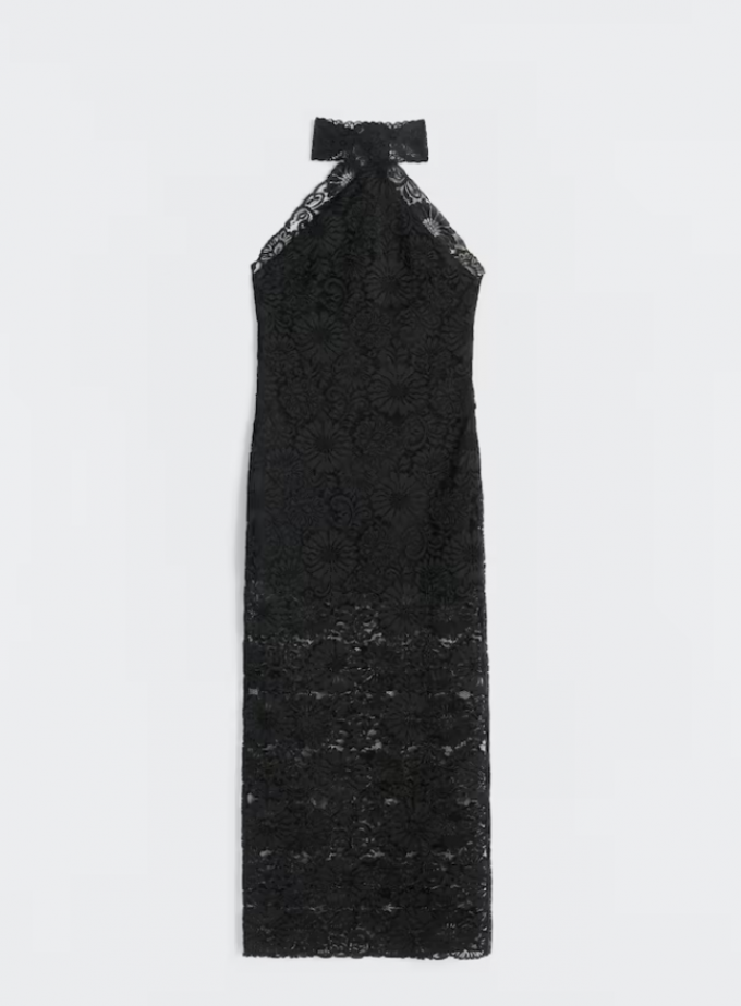 Zwarte kanten jurk