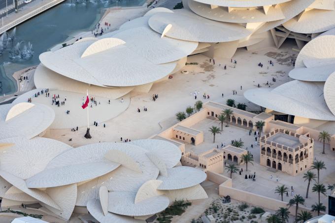 Le Musée National du Qatar, vu d'en haut par Iwaan Baan - DR