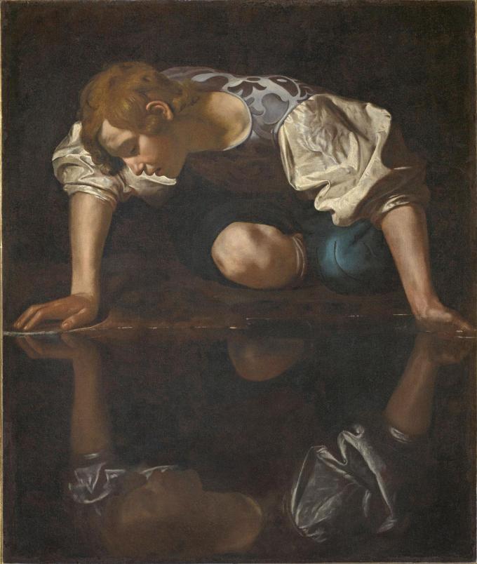 Le Narcisse du Caravage pour mieux appréhender le drame intime que constitue le stade du miroir.
