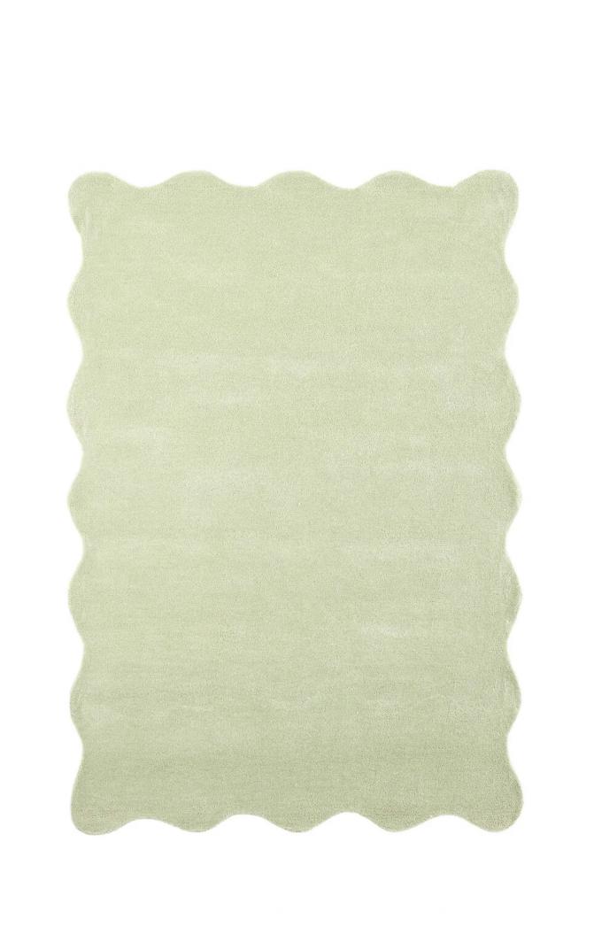 Wollen tapijt met golvende rand (120 x 170 cm)