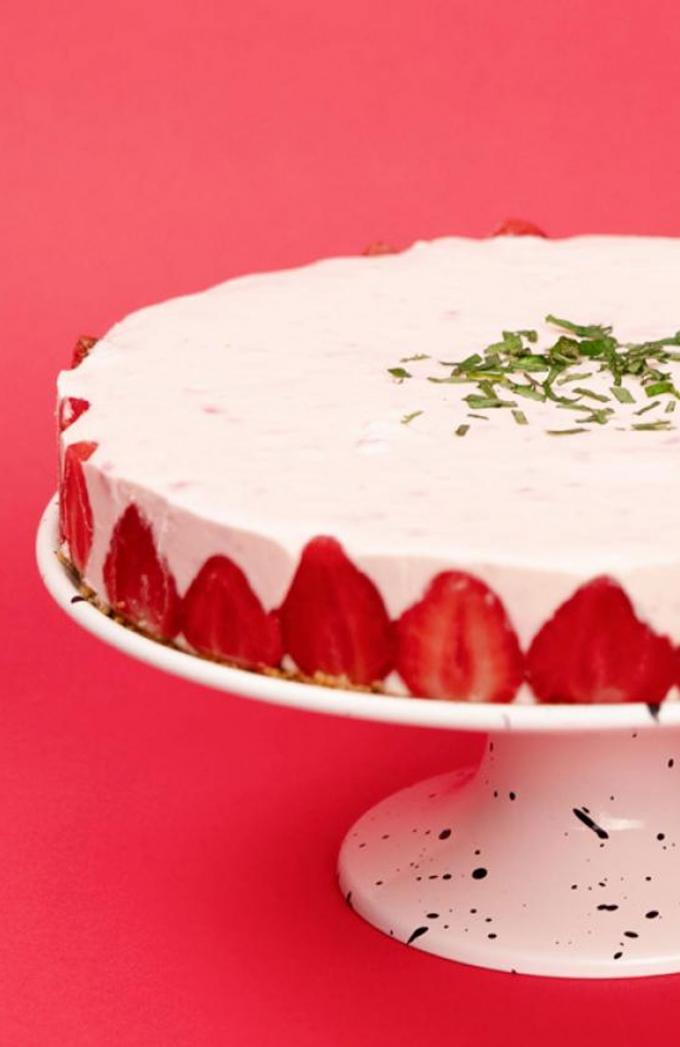 Aardbeiencheesecake