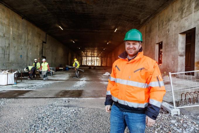 Tom Vermeersch, betontechnoloog bij Declercq Stortbeton.