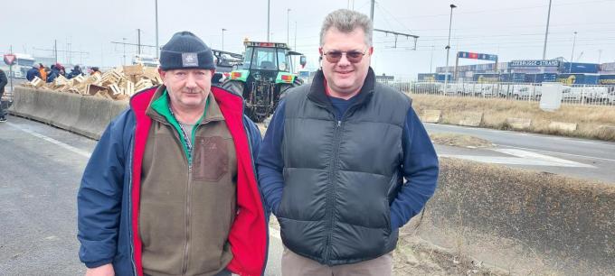 Koen en Andy: loontrekkers solidair met de boeren.
