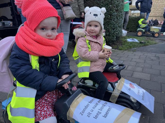 Ook in Bikschote was er een actie met kinderen.