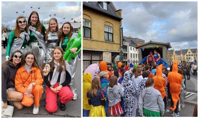 De zesdejaars uit Poperinge hebben hun honderd laatste dagen in de middelbare school gevierd.