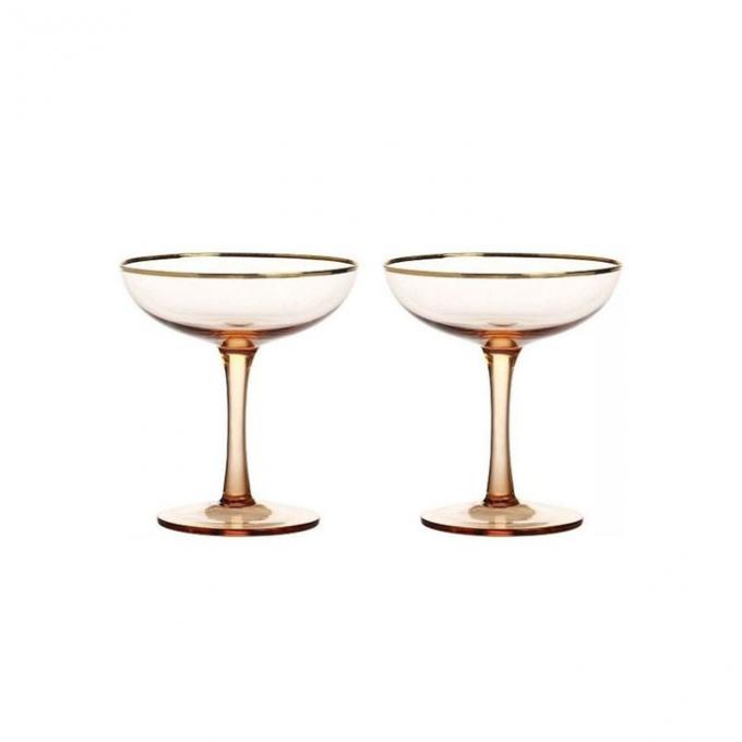 Weegschaal (24 september t/m 23 oktober): champagne coupes met een gouden randje