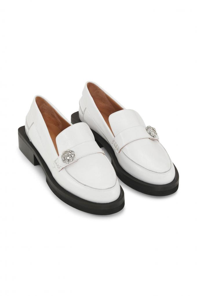 Crèmewitte loafers 