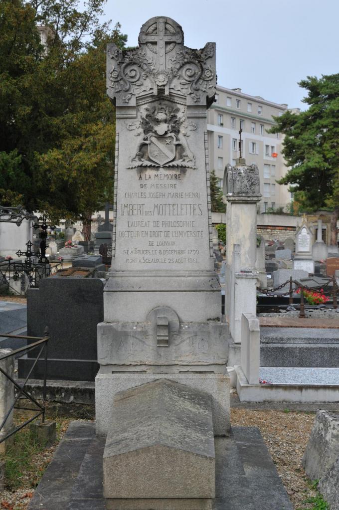 Het grafmonument van Charles Imbert des Mottelettes, zoon van Henri, in Sceaux nabij Parijs.