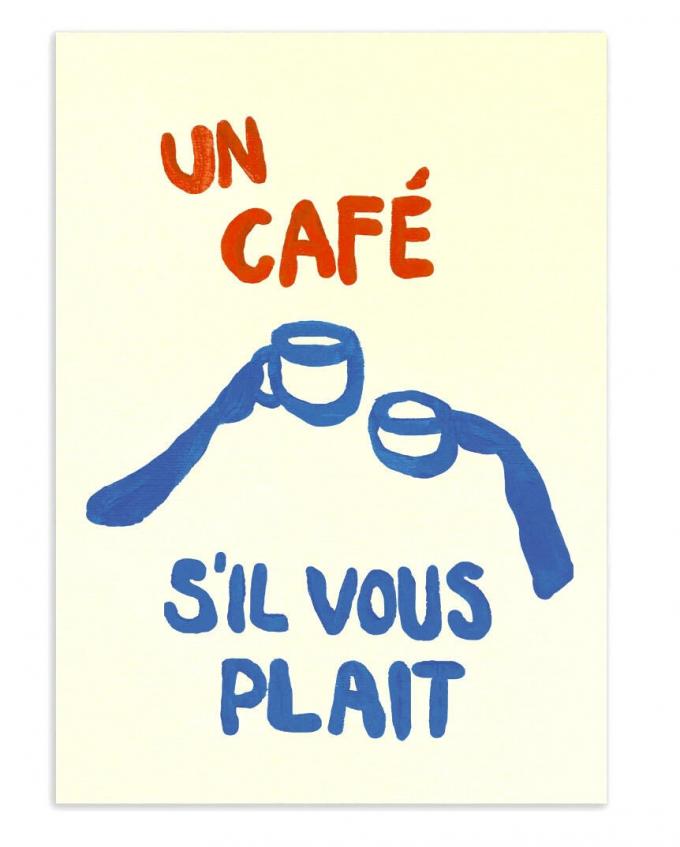 Poster « Un café s’il vous plaît »
