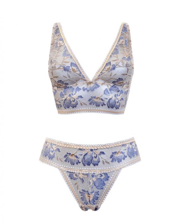 Gebloemde lingerieset 