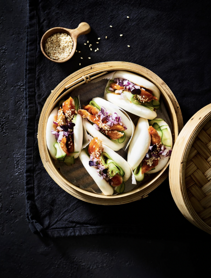 Bao buns au poulet croustillant (4 personnes • 30 minutes)