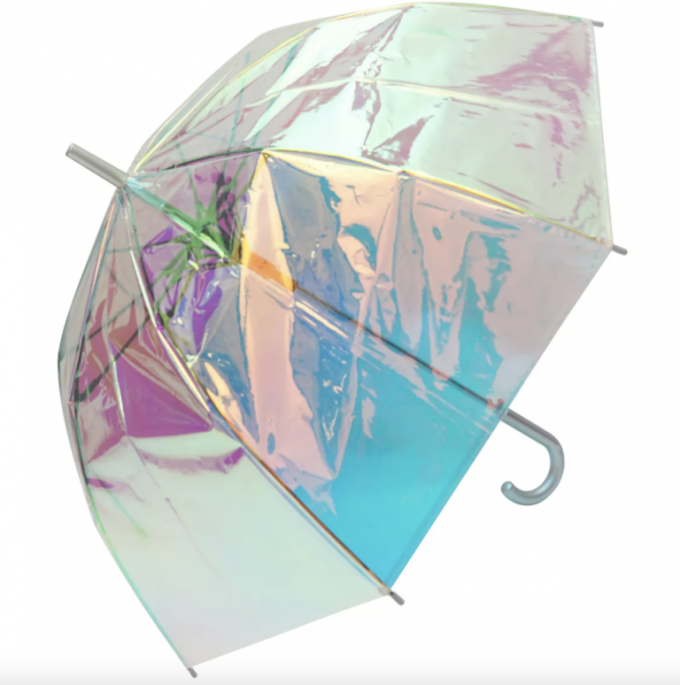 Un parapluie chromé
