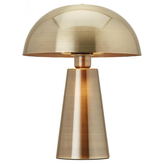 Lampe de table dorée avec abat-jour semi-circulair « Dana »
