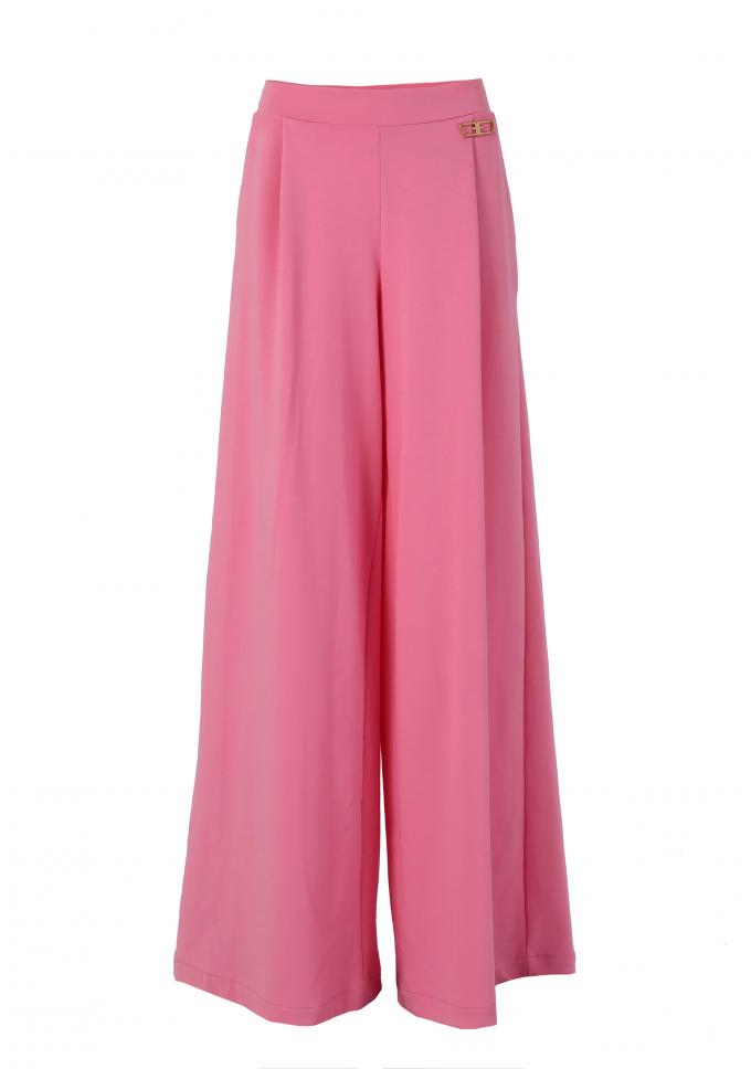 Roze wijde pantalon