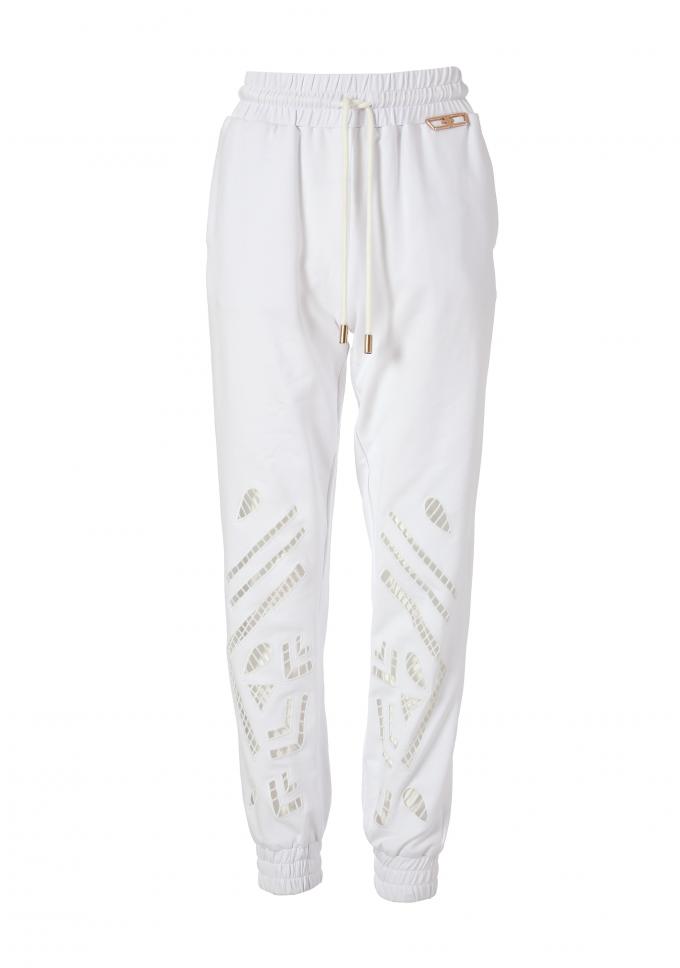 Witte joggingbroek