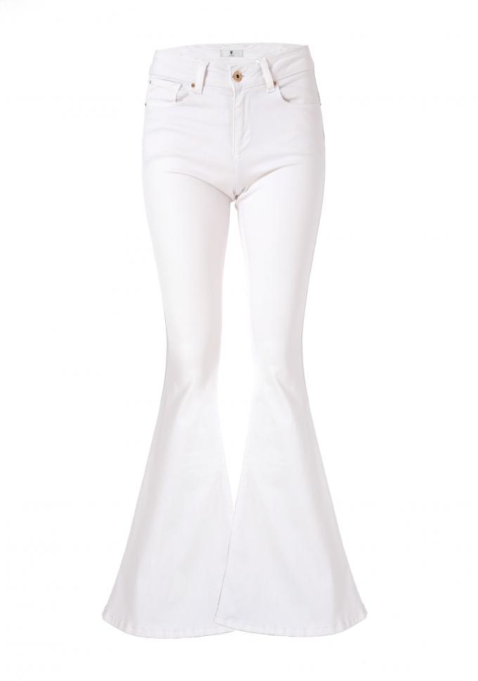 Witte flared jeans