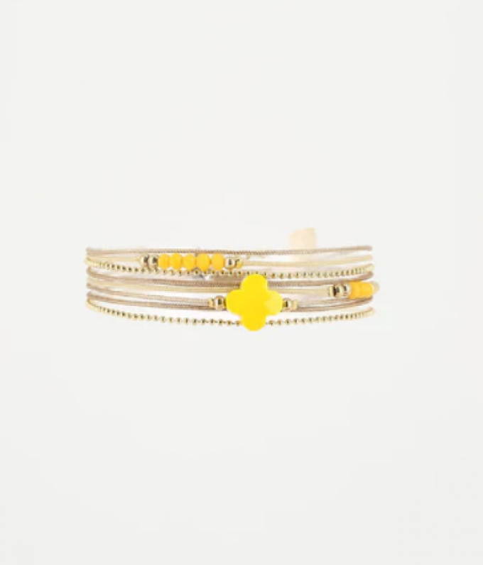 Bracelet touche jaune 