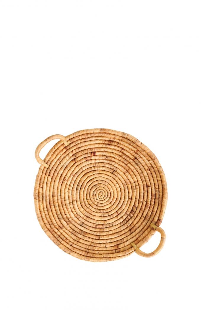 Decoratieve schaal uit waterhyacint ‘SAMOS’ (Ø 60 cm)