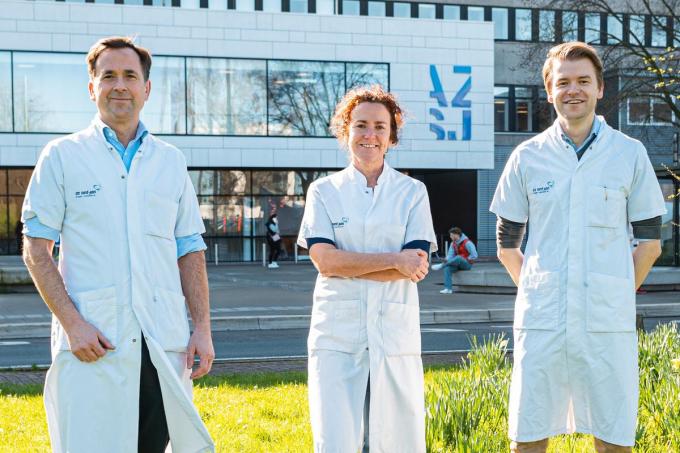 De dienst Neus-, keel- en oorziekten: dr. Tom Vauterin, dr. Catherine Dick en dr. Frederick Dochy, met expertise in chirurgie voor OSAS, sociaal storend snurken en gelaat- en halsheelkunde.