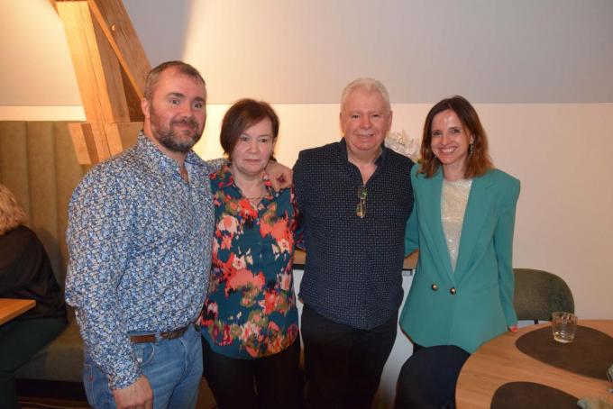 Kenny, mama Greta, papa Franky en vrouw Herlinde.