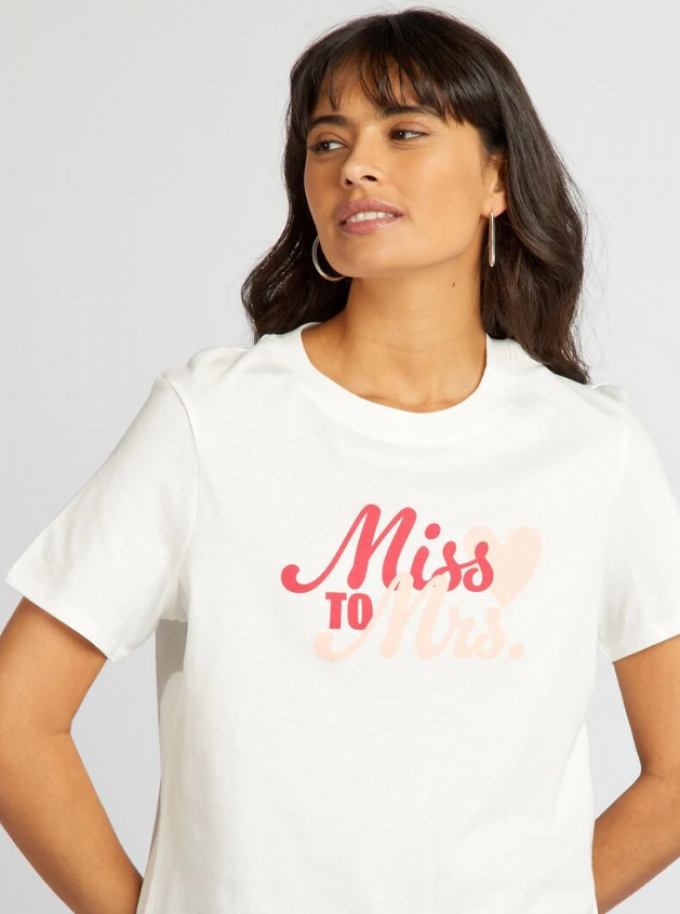 Tee-shirt Miss to Mrs 