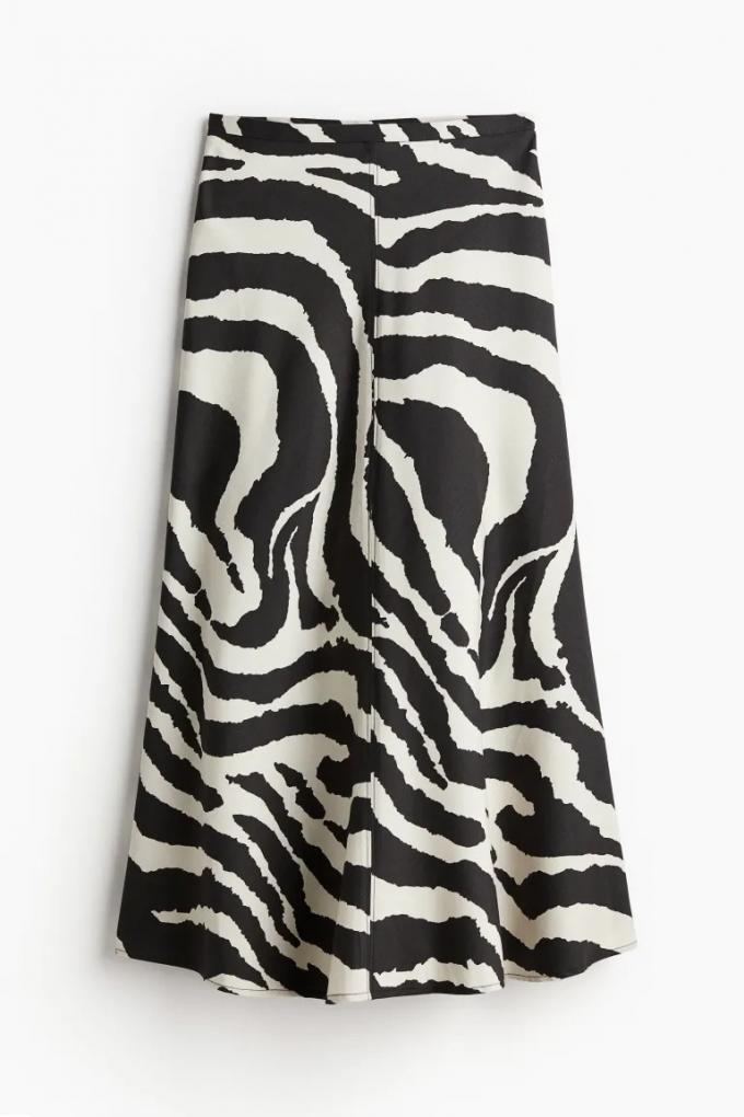 A-lijnrok met zebraprint