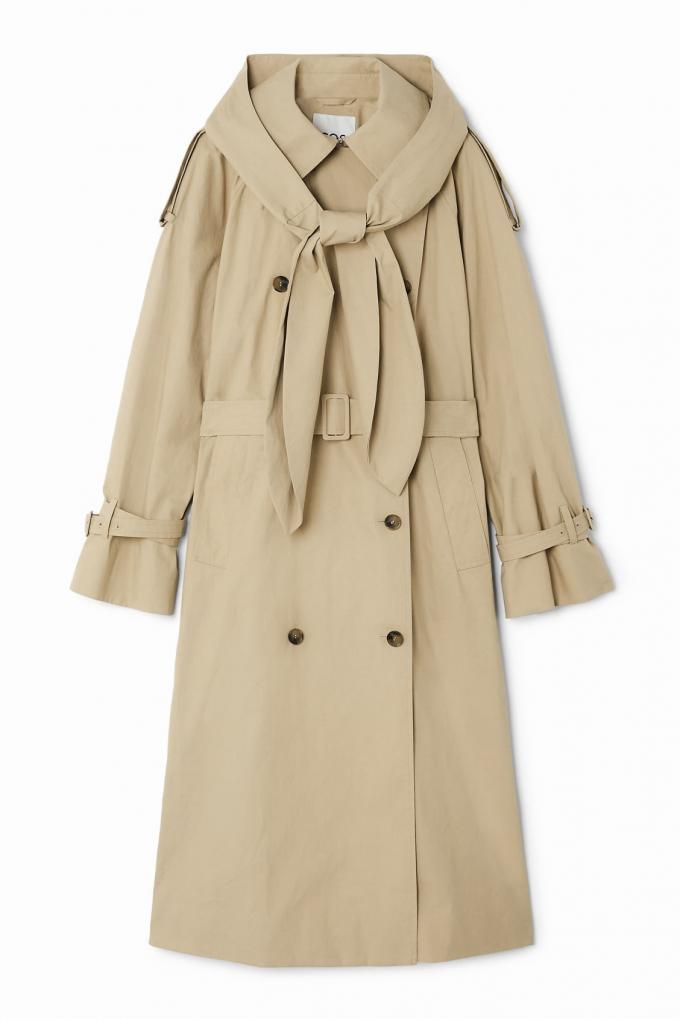 Trenchcoat met kap