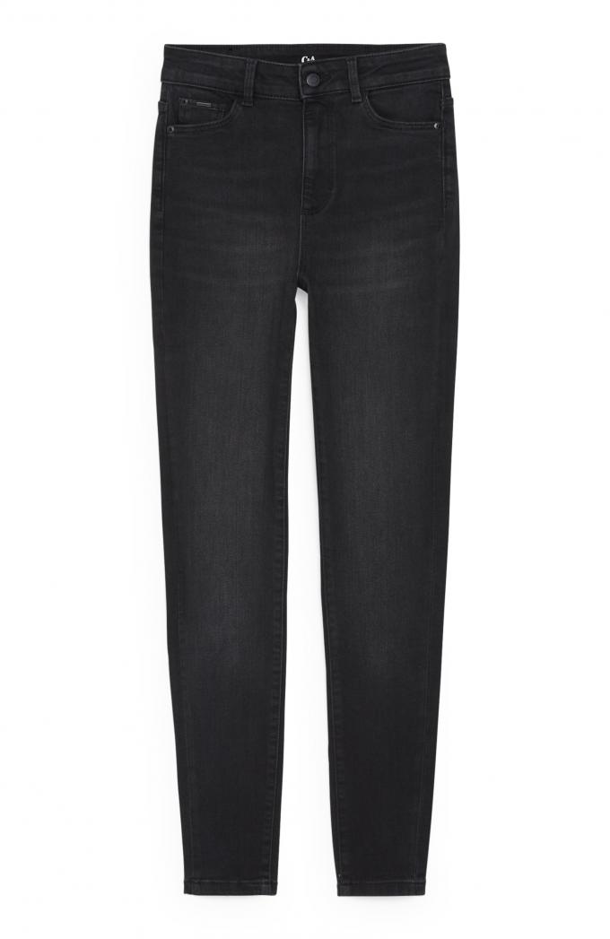 Skinny jeans met high waist