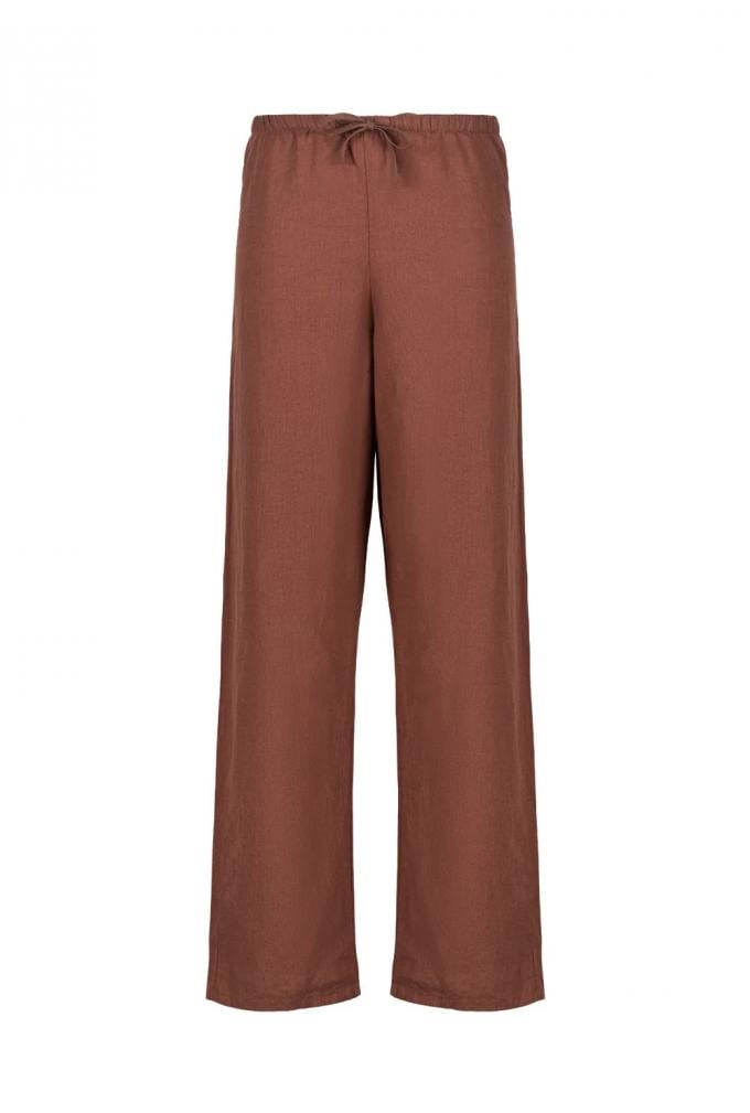 Broek in chocoladebruin