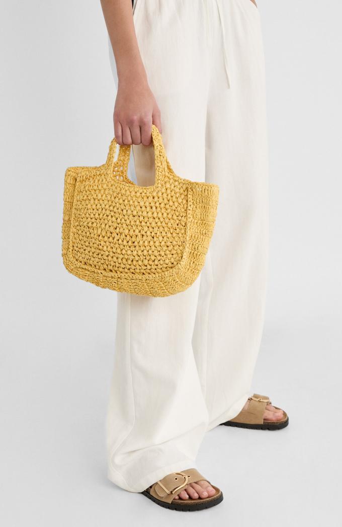 Handtas in raffia 