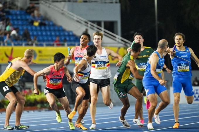 Jonathan Sacoor en Alexander Doom in actie tijdens de finale.