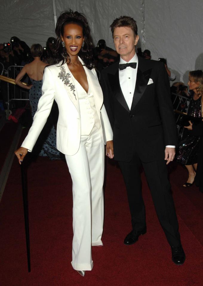 Iman en David Bowie, 2007 (‘Poiret: King of Fashion’)