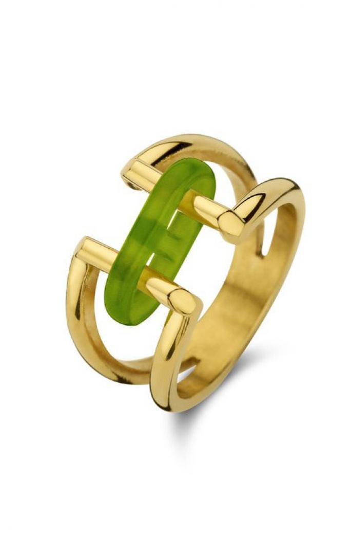 Ring met groen epoxy