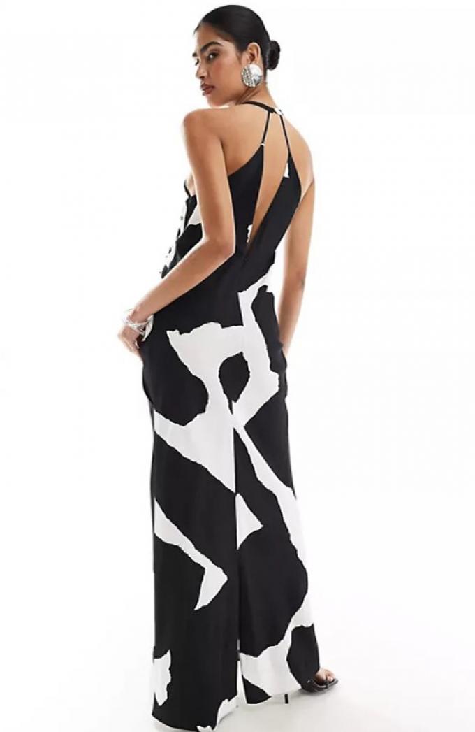 Maxi-jurk met print 