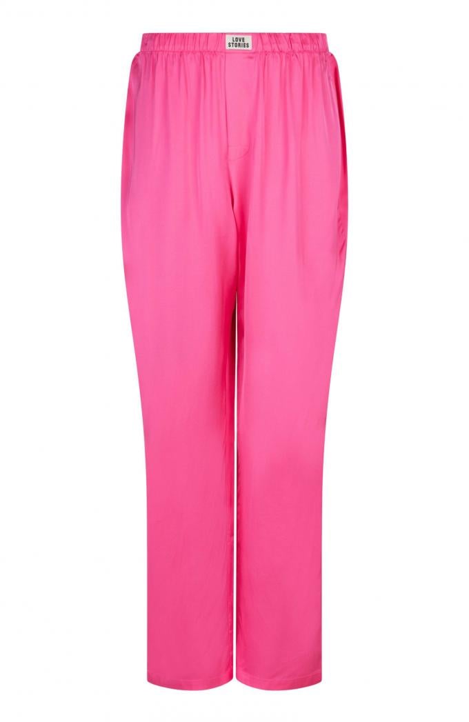 Roze pyjamabroek met logo