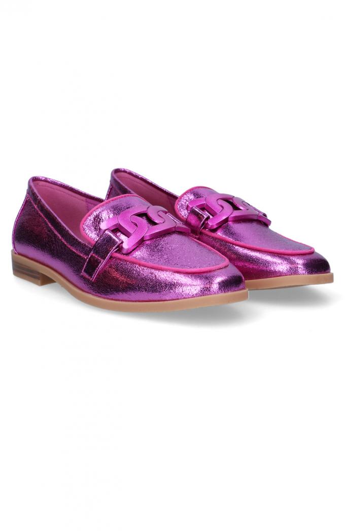 Fuchsia loafers 