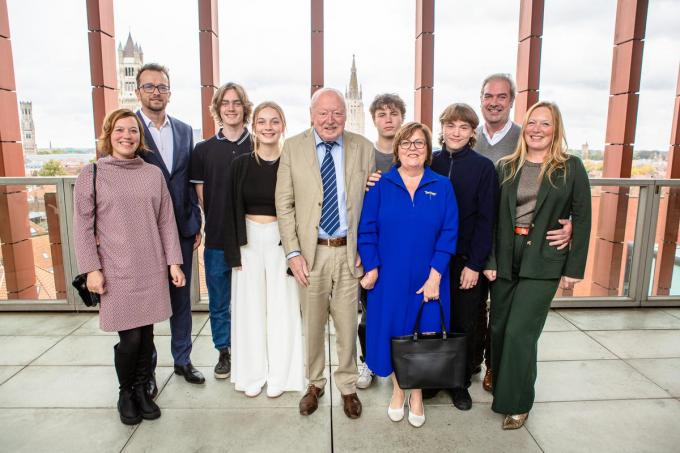 Patrick Moenaert met zijn familie in ‘zijn’ Concertgebouw.