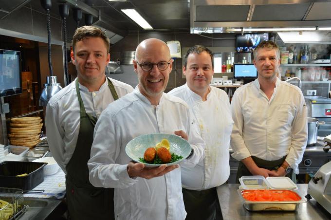 Brian Delannoye, Luc Deklerck, Denis De Wever en Kurt Vyane.