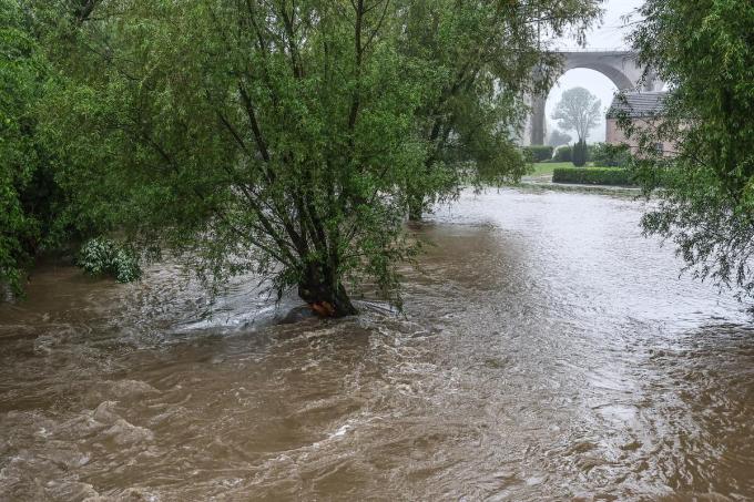 Het Limburgse Voeren werd getroffen door zware overstromingen.