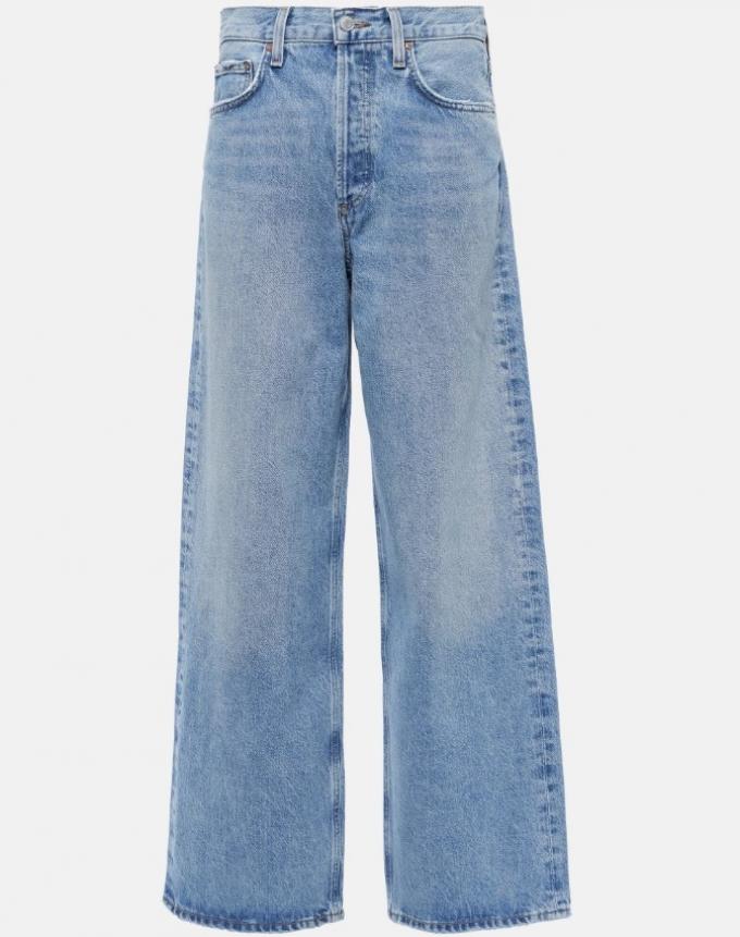 Baggy straight jeans met rechte pijpen