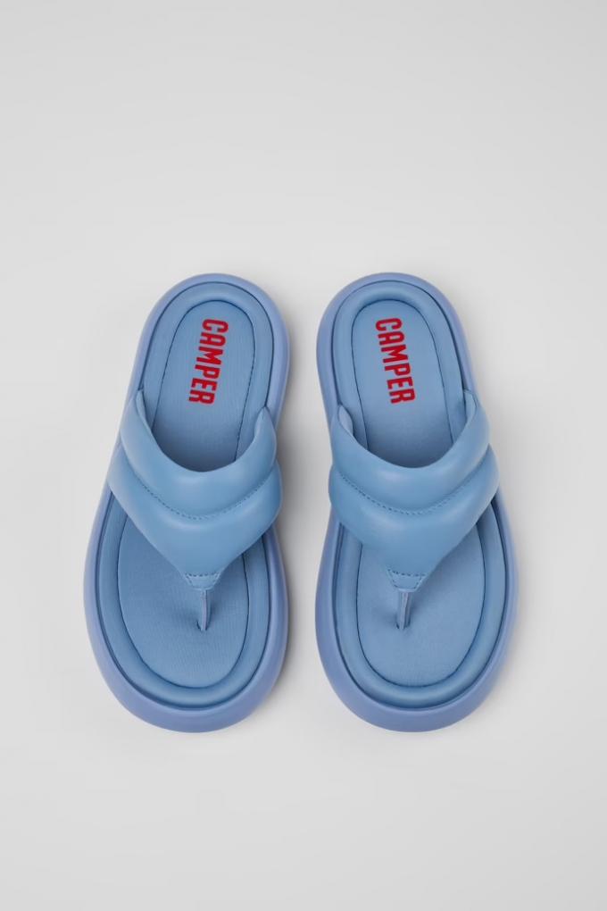 Lichtblauwe slippers 