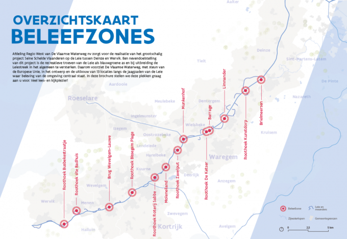 Overzichtskaart beleefzones en roothoeken