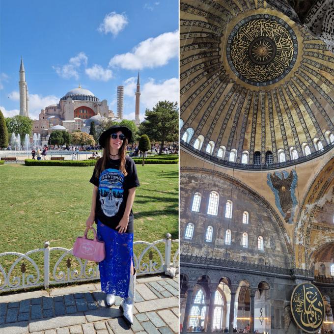 Ogen uitkijken bij Hagia Sophia.