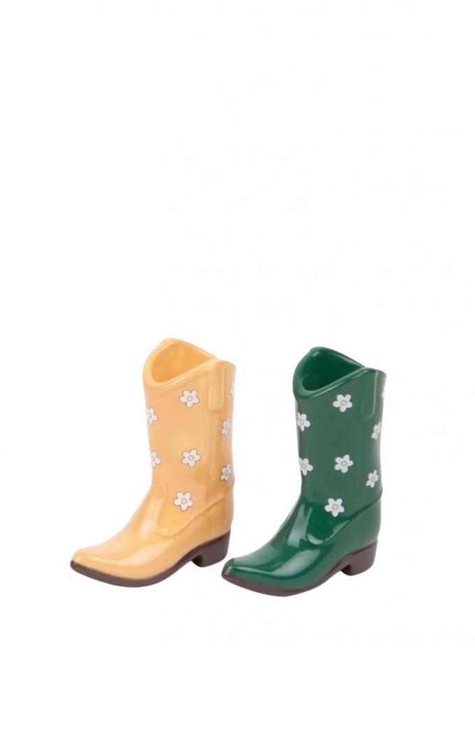 Peper- en zoutset uit keramiek ‘Rodeo Cowboy Boot’ (8 x 9,5 x 6 cm)